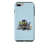 Carcasa para iPhone 7 Plus/8 Plus Crazy Monster Fighter Piloto Jet Cartoon Aviación Arte