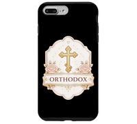 Carcasa para iPhone 7 Plus/8 Plus Cruz Cristiana ortodoxa Oriental Oriental para Mujer y niña Floral