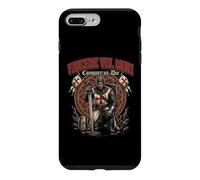 Carcasa para iPhone 7 Plus/8 Plus Cruz de Caballero Templario Cruzado Católico Latín