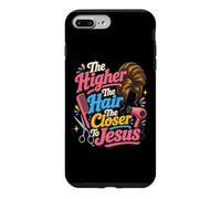 Carcasa para iPhone 7 Plus/8 Plus Cuanto más Alto Sea el Cabello, más Cerca de Jesús Peine Estilista