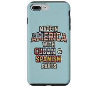 Carcasa para iPhone 7 Plus/8 Plus Cubano y España Made In America Mix Heritage Vintage