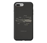 Carcasa para iPhone 7 Plus/8 Plus Cuchilla para fabricar Cuchillos, Hoja Anatomía Forge Smith