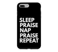 Carcasa para iPhone 7 Plus/8 Plus Cuidado del sueño para alabanza Repetir Siesta Divertida Adoración Músico