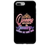 Carcasa para iPhone 7 Plus/8 Plus Cumpleaños de enero, para Mujeres, Reinas, Nacido de enero