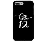 Carcasa para iPhone 7 Plus/8 Plus Cumpleaños, para niñas, Hola 12, Lindo 12 años