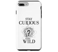Carcasa para iPhone 7 Plus/8 Plus Curious Stay Wild Question Mark Scribble Inspirational Love