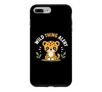 Carcasa para iPhone 7 Plus/8 Plus Cute Animal Leopard Quote Funny Wild Thing Alert