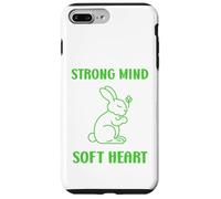 Carcasa para iPhone 7 Plus/8 Plus Cute Animal Quote Strong Mind Soft Heart Mental Health