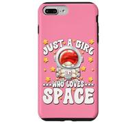 Carcasa para iPhone 7 Plus/8 Plus Cute Astronaut GNOME Graphic For Just A Girl Who Loves Space