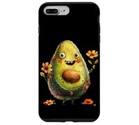 Carcasa para iPhone 7 Plus/8 Plus Cute Avocado Graphic For Vegan Women and Girls Happy Face
