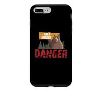 Carcasa para iPhone 7 Plus/8 Plus Cute Bear Gifts - Danger I Am A Hugger - Bears Hug Gift