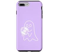 Carcasa para iPhone 7 Plus/8 Plus Cute Ghost Holding Vinyl Record Music Graphic - Lila