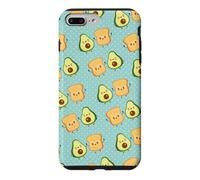Carcasa para iPhone 7 Plus/8 Plus Cute Girls Funny Anime Kawaii Food Avocado Toast Bread Lover