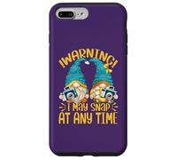 Carcasa para iPhone 7 Plus/8 Plus Cute GNOME Warning I May Snap At Any Time Funny Photographer