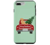 Carcasa para iPhone 7 Plus/8 Plus Cute Golden Retriever Christmas Car Puppy Dog Pet