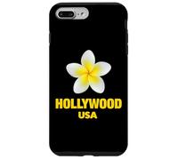Carcasa para iPhone 7 Plus/8 Plus Cute Hollywood USA Tropical Yellow Frangipani Aesthetic Art