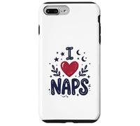 Carcasa para iPhone 7 Plus/8 Plus Cute I Heart Naps Design for Moms, Sleepy Girl Funny Mom