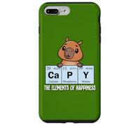 Carcasa para iPhone 7 Plus/8 Plus Cute Kids Science Kawaii Elements of Happiness Capybara