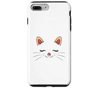 Carcasa para iPhone 7 Plus/8 Plus Cute Sleepy Cat Face Adorable Feline Kitty Lover