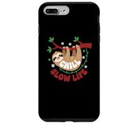 Carcasa para iPhone 7 Plus/8 Plus Cute Sloth Sleeping on a Tree Branch Lazy Relax