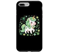 Carcasa para iPhone 7 Plus/8 Plus Cute Unicorn Shamrock St Patricks Day Girls Kids Lepricorn