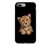 Carcasa para iPhone 7 Plus/8 Plus Cute Womens Girls Moms Peeking Pocket Savanah Cheetah Lover