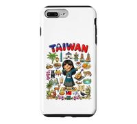 Carcasa para iPhone 7 Plus/8 Plus Dabbing Taiwán Girl Flag Dress Taipei Bubble Tea Pride Kids
