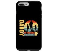 Carcasa para iPhone 7 Plus/8 Plus Daddy of Two Girls superó en número D2 Squared Fathers Day