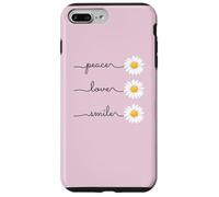 Carcasa para iPhone 7 Plus/8 Plus Daisy Plant Peace Love Smile Common Daisy Flower