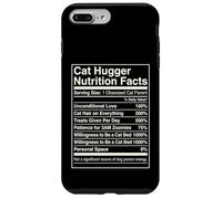 Carcasa para iPhone 7 Plus/8 Plus Datos nutricionales de Cat Hugger Funny Feline Lover Owner