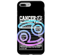 Carcasa para iPhone 7 Plus/8 Plus Datos Nutricionales del Cáncer Signo del Zodíaco Astrología Azul Púrpura