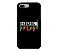 Carcasa para iPhone 7 Plus/8 Plus Day Trader - Estilo gráfico de negociación de acciones desgastadas