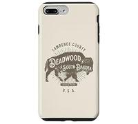 Carcasa para iPhone 7 Plus/8 Plus Deadwood South Dakota USA - Recuerdo con diseño de Bisonte Envejecido