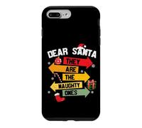 Carcasa para iPhone 7 Plus/8 Plus Dear Santa They Are The Naughty Ones for Christmas