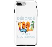 Carcasa para iPhone 7 Plus/8 Plus Débordé Je Suis à La Retraite Design Vacances Tropicales