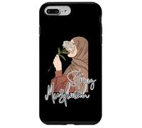 Carcasa para iPhone 7 Plus/8 Plus Deen Over Dunya Strong Muslimah Hijab Mujer Musulmana islámica