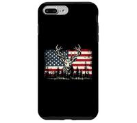 Carcasa para iPhone 7 Plus/8 Plus Deer US Flag - Buck Hunting Lover Big Game Hunter