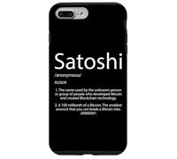 Carcasa para iPhone 7 Plus/8 Plus Definición de Satoshi Criptomoneda Bitcoin Satoshi Nakamoto