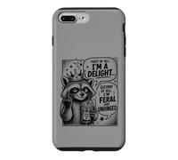 Carcasa para iPhone 7 Plus/8 Plus Delight and Unhinged Sassy Raccoon Café