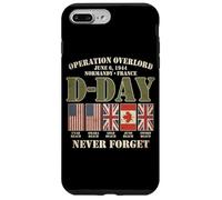 Carcasa para iPhone 7 Plus/8 Plus Día D 6 de Junio de 1944 Normandía Francia Nunca Olvides Que se desvaneció