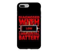 Carcasa para iPhone 7 Plus/8 Plus Diagnóstico Divertido diagnosticado con Baja batería Social