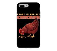 Carcasa para iPhone 7 Plus/8 Plus Dibujos Animados Rhode Island Red Chicken Funny Farm Animal Cute Hen