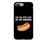 Carcasa para iPhone 7 Plus/8 Plus Did You Just Look At My Wiener Funny BBQ Hotdog Party Humor