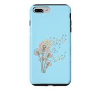 Carcasa para iPhone 7 Plus/8 Plus Dientes de león y Mahjong Tiles Bam Crak Dots Make A Wish Flower