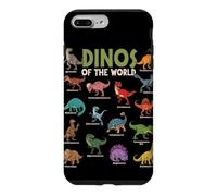 Carcasa para iPhone 7 Plus/8 Plus Dinosaurios Lindos Amantes de los Animales jurásicos del Mundo