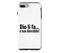 Carcasa para iPhone 7 Plus/8 Plus DIO li FA e Non dovrebbe Cita irónica Minimalista
