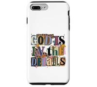 Carcasa para iPhone 7 Plus/8 Plus Dios está en los Detalles Collage Ransom Note Style Design