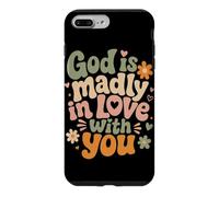 Carcasa para iPhone 7 Plus/8 Plus Dios está locamente Enamorado de ti fe Cristiana inspiradora