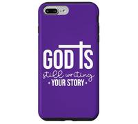 Carcasa para iPhone 7 Plus/8 Plus Dios Sigue escribiendo tu Historia Cristiana Hombre y Mujer Amor