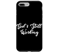Carcasa para iPhone 7 Plus/8 Plus Dios Sigue Trabajando fe Cristiana Jesús Inspirador